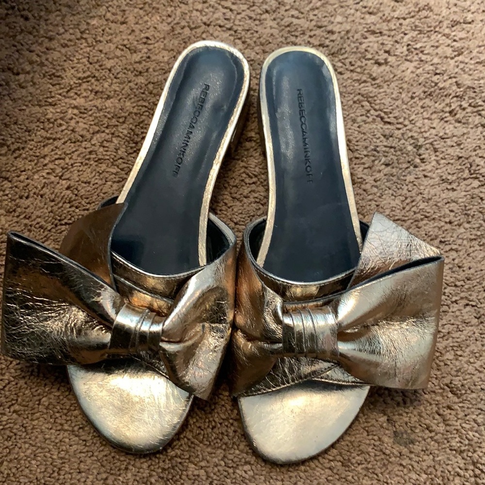 Rebecca Minkoff Gold Slides